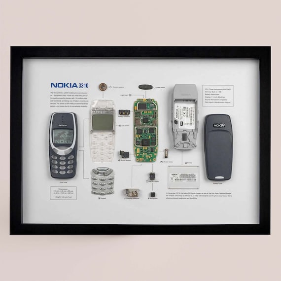 NOKIA 3310の分解テンプレート、携帯電話の分解図をダウンロード