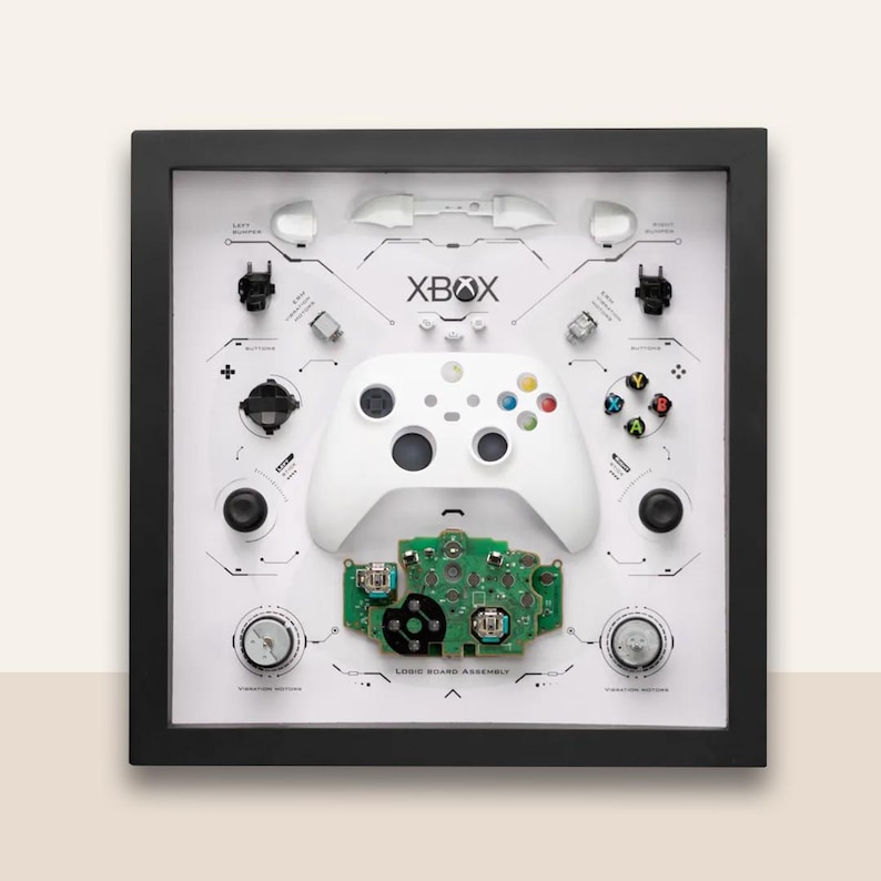 Download XBOX Controller Framed, Controller Teardown Template ...