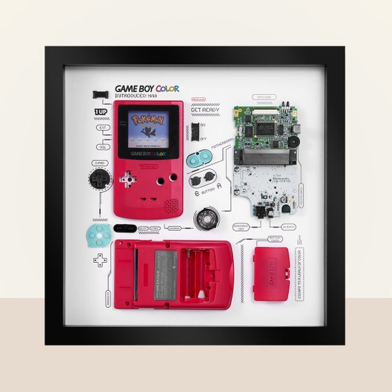 分解された任天堂ゲームボーイカラーGBC分解ゲームコンソール壁アート