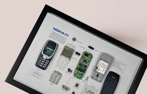 NOKIA 3310の分解テンプレート、携帯電話の分解図をダウンロード