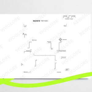 Herunterladen Zerlegt PSP 1000 Zerlegt Spielkonsole Tear Down Wand Kunst Wand Dekor Geschenke für Freunde Beste Geschenk