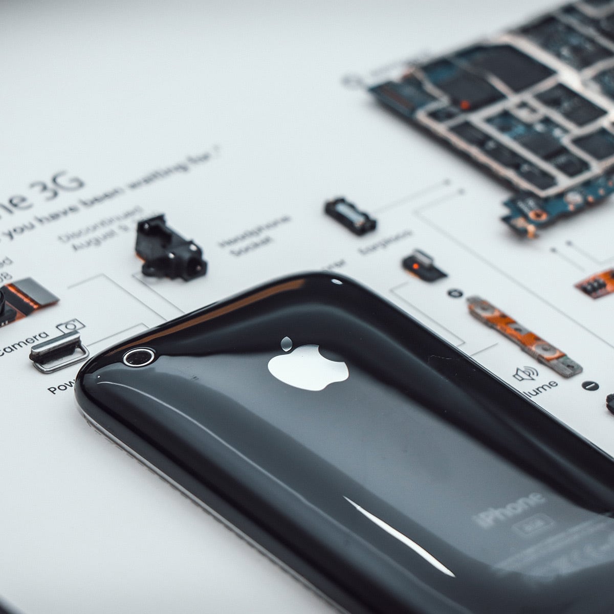 IPhone 3G 分解アート - デジタルテンプレート - Apple - iPhone