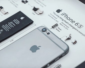 IPhone 6s 分解アート - デジタル テンプレート - Apple - iPhone