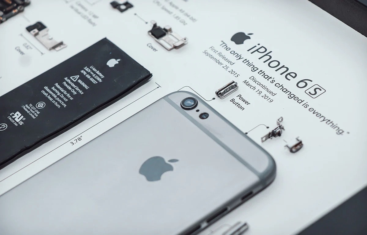 IPhone 6s 分解アート - デジタル テンプレート - Apple