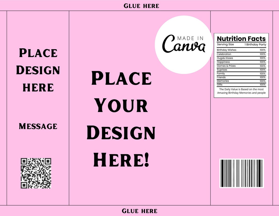 Chip Bag Template Etsy Chip Bag Template Etsy