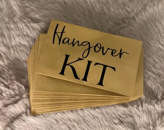 Aufdruck für Hangover Kit Tüten für Partys/Hochzeiten/JGAs