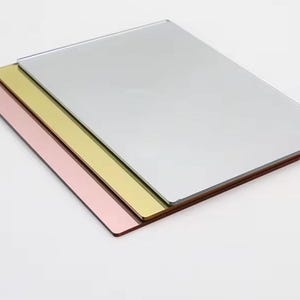 Spiegel Acrylplaat | 3 mm acrylaat | Goud | Zilver | Roségoud | Roze | Lasersnijden | Plexiglas | Acrylplaat | Glowforge acryl