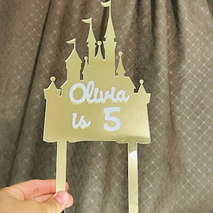 Castle Cake Topper,  Cake Topper, Birthday, Wedding, Engagement, Disney Themed Party, Princess Party