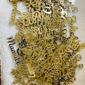 Gold Mirror place cards Luxury Wedding Place Cards Gold Mirror TAGS Laser cut names Acrylic Wedding Cards Wedding Decor Table CUSTOM Event