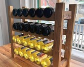 Wooden Wine Rack- Great Gift for Mothers Day- Wine Holder- Free Standing Wine Storage