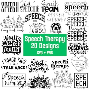 Logopedie Svg bundel, logopedist Svg, logopedist patholoog SLP Svg, speechie shirt ontwerpen, Cricut, retro groovy png