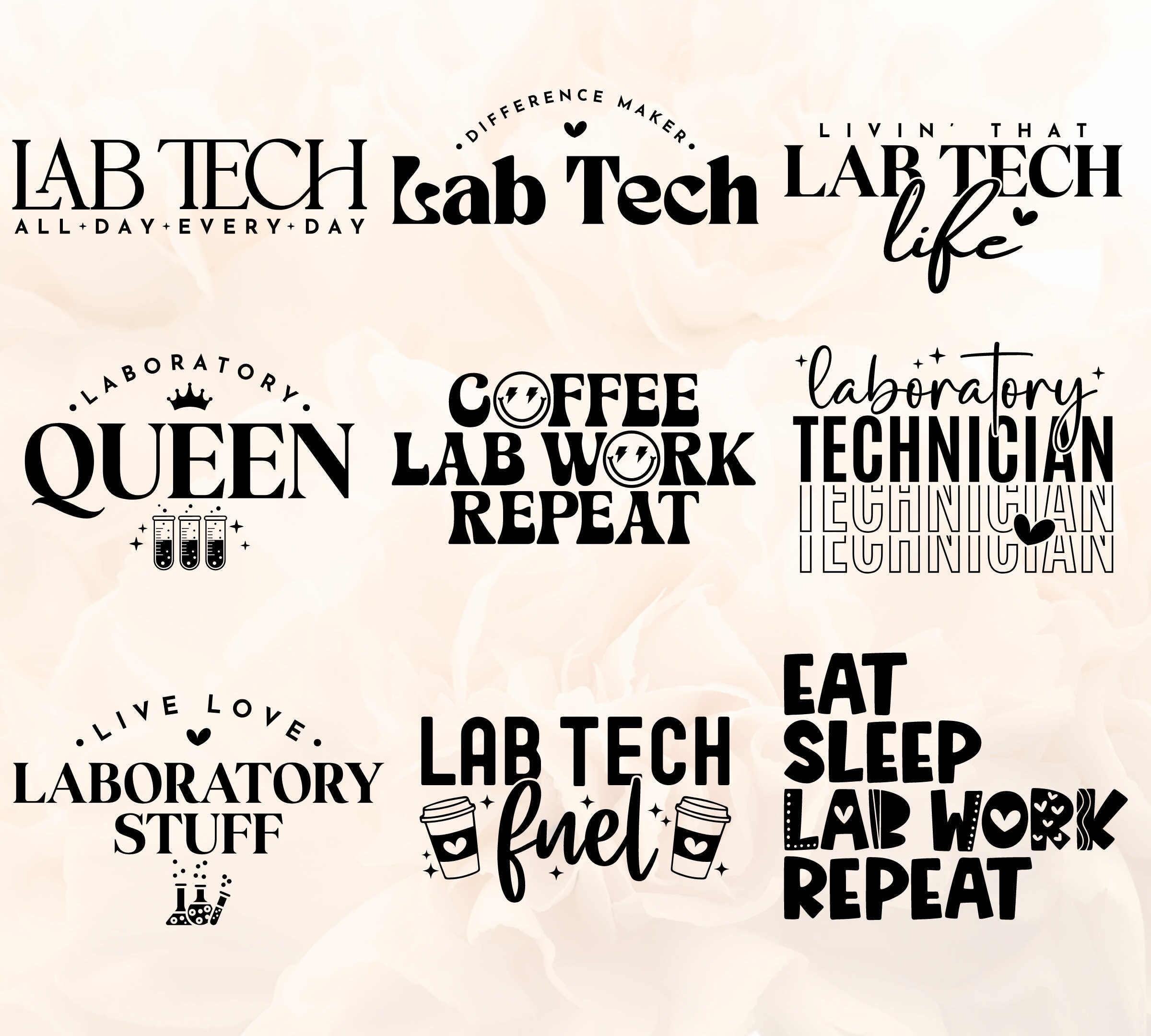 Lab Tech Svg Png Bundle, Laboratory Technician Svg, Lab Tech Shirt ...