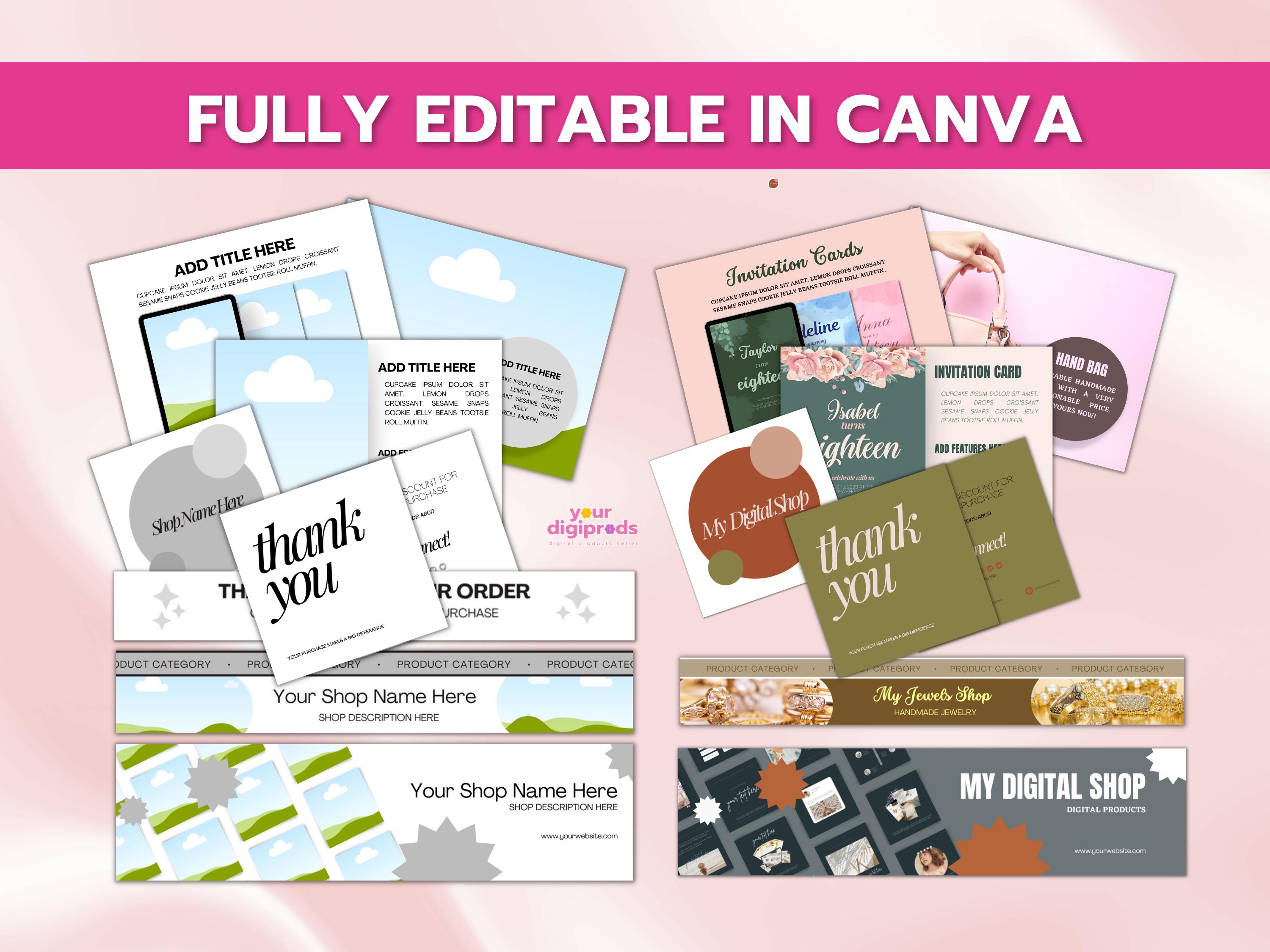 PLR MRR Canva Mockup Templates Ultimate Canva Mockup Templates Bundle ...