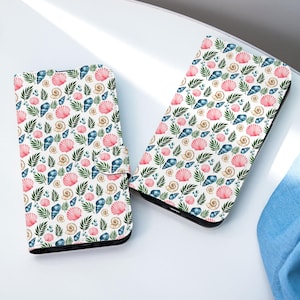 パームビーチ パステル パーソナライズ 携帯ケース、カードスロット付きウォレット 携帯ケース、iPhone 16 15 14 13 Pro Max X XS 用ウォレットフリップ携帯ケース