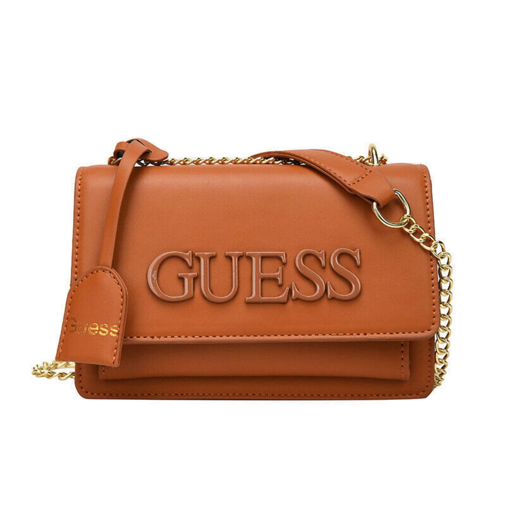 Guess - Authenticated Handbag - Synthetic Pink Plain for Women, Never Worn
