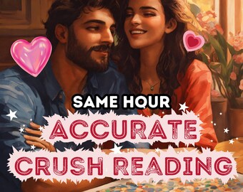 SAME HOUR - Crush Reading, psychic reading, telepathic messages, love reading,what is he or she thinking, clairvoyant reading, tarot reading