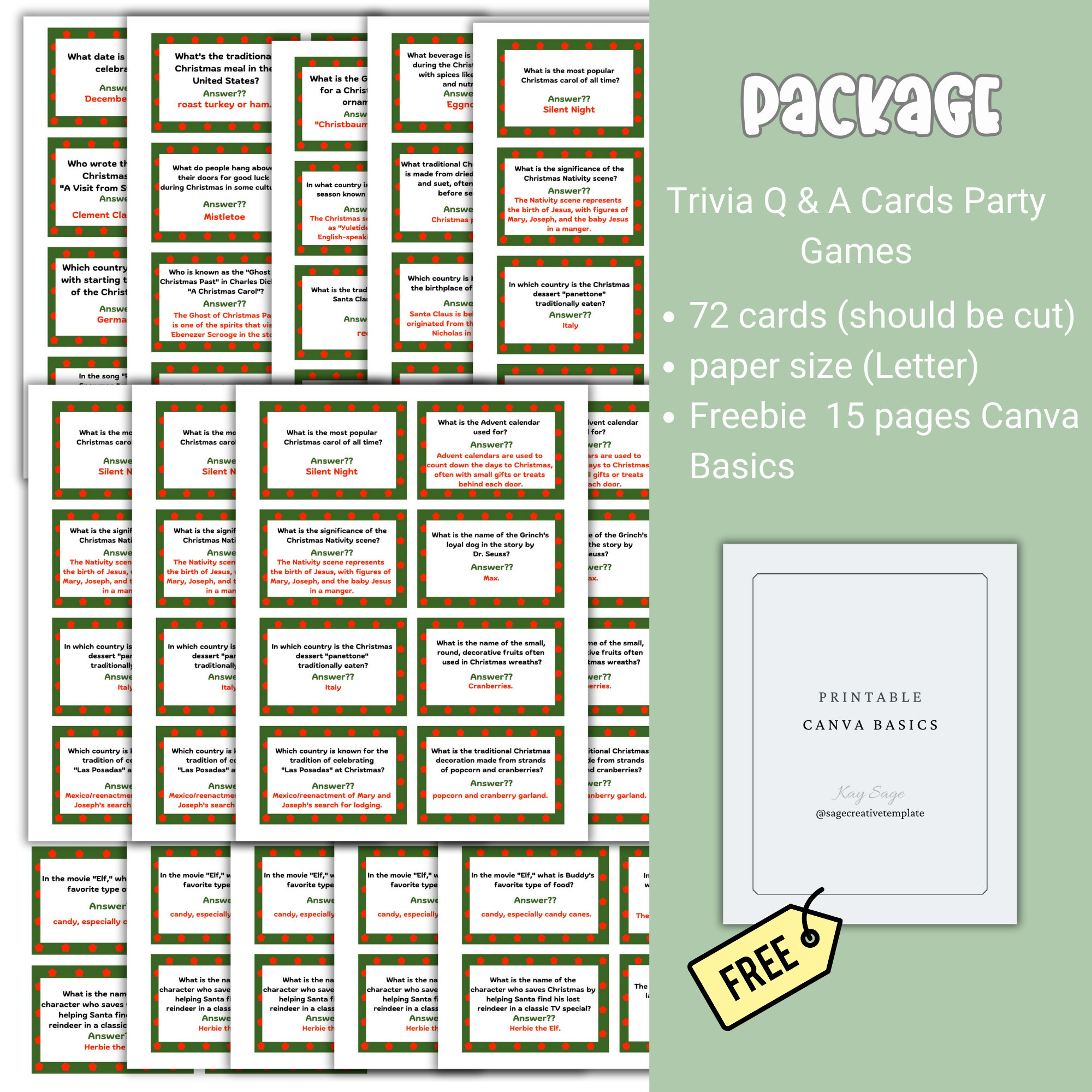Printable Christmas Trivia, Printable Games, Christmas Games, Holiday ...