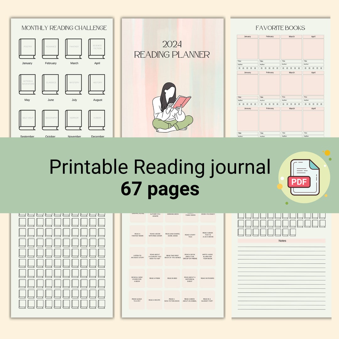 Printable Book Journal Reading Journal Printable, Reading Tracker ...