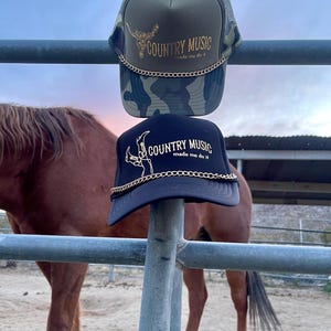 CUSTOM ORDER: Trucker Hat with Chain
