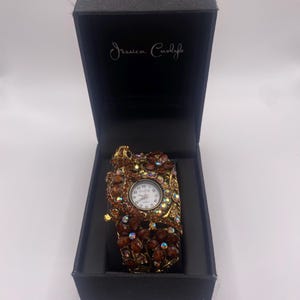 Black and Gold Womens Watch with 8 piece Bracelet Set NIB Jessica Carlyle 199 main image 4