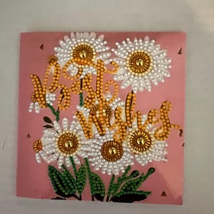 Best Wishes Greeting Card - Finished Diamond Painting