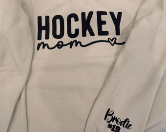 Personalisiertes Hockey Mom Sweatshirt: Personalisierte Hockey Spirit Wear