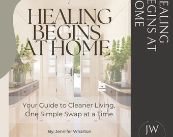Cleaner Living Guide: Natural Wellness eBook for Healthier Home (Digital Download)