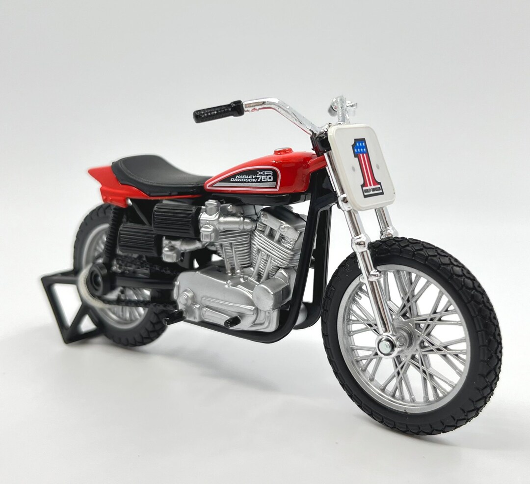 1972 Harley Davidson XR750 Racing Bike 118 Diecast Model Etsy