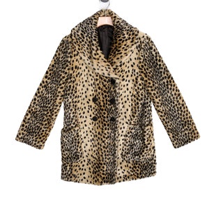 Vintage Fur Brown Cheetah Top (M)