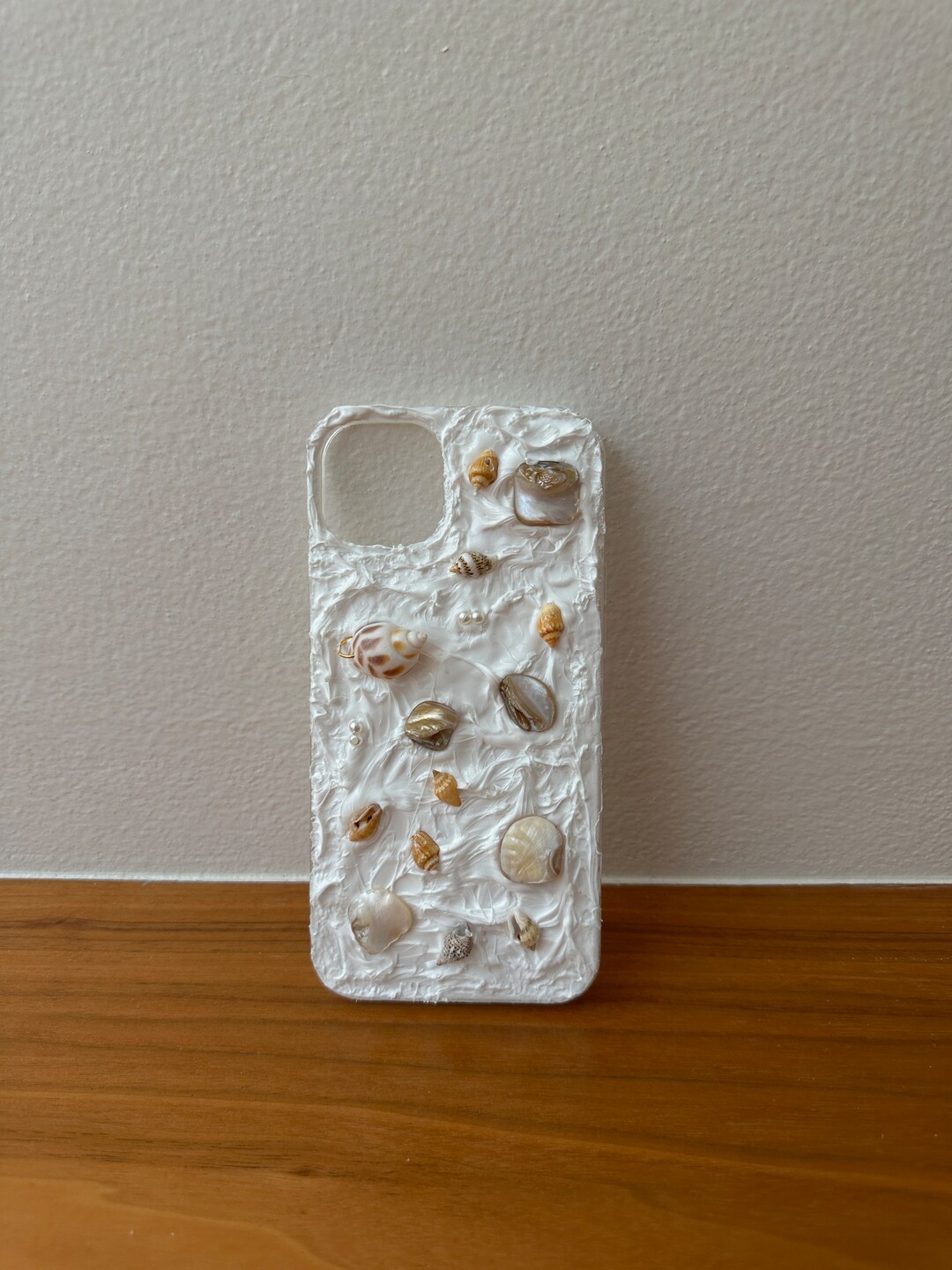 Sea Shell Handmade Phone Case / iPhone Case Cover / Gold Ocean Unique