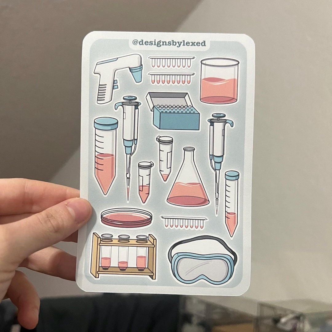 Science Notes Sticker Science Sticker Sheet - Journal Stickers - Hand Made - Hand Drawn - Etsy