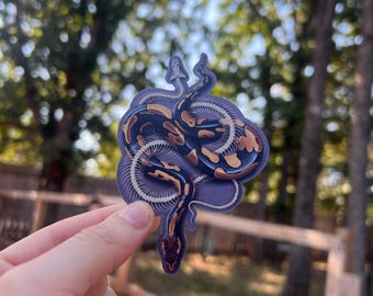 Snake Skeleton Sticker