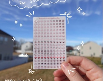 Journal Emotions Mini Sticker Sheet