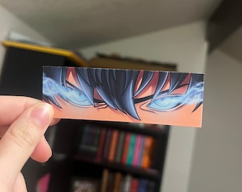 Sung Jin-woo, Solo Leveling, Glowing Eyes, Jinwoo, Anime Sticker - Laminated Vinyl Sticker - Hand Made - Hand Drawn