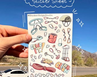Climbing Gear Sticker Sheet