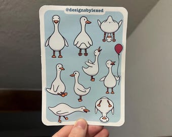ガチョウのステッカーシート - ジャーナルステッカー