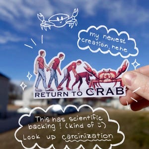 Return To Crab Sticker