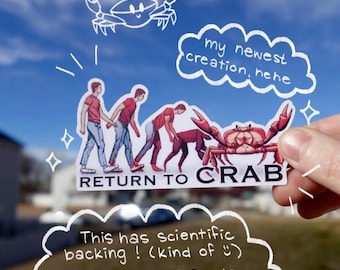Return To Crab Sticker
