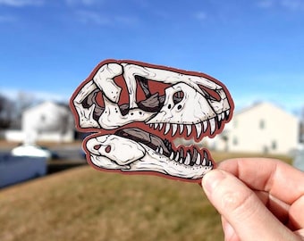 T-Rex Skull Sticker