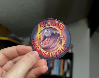 Ungovernable Pygmy Hippo Sticker