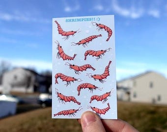 Shrimp Mini Sticker Sheet