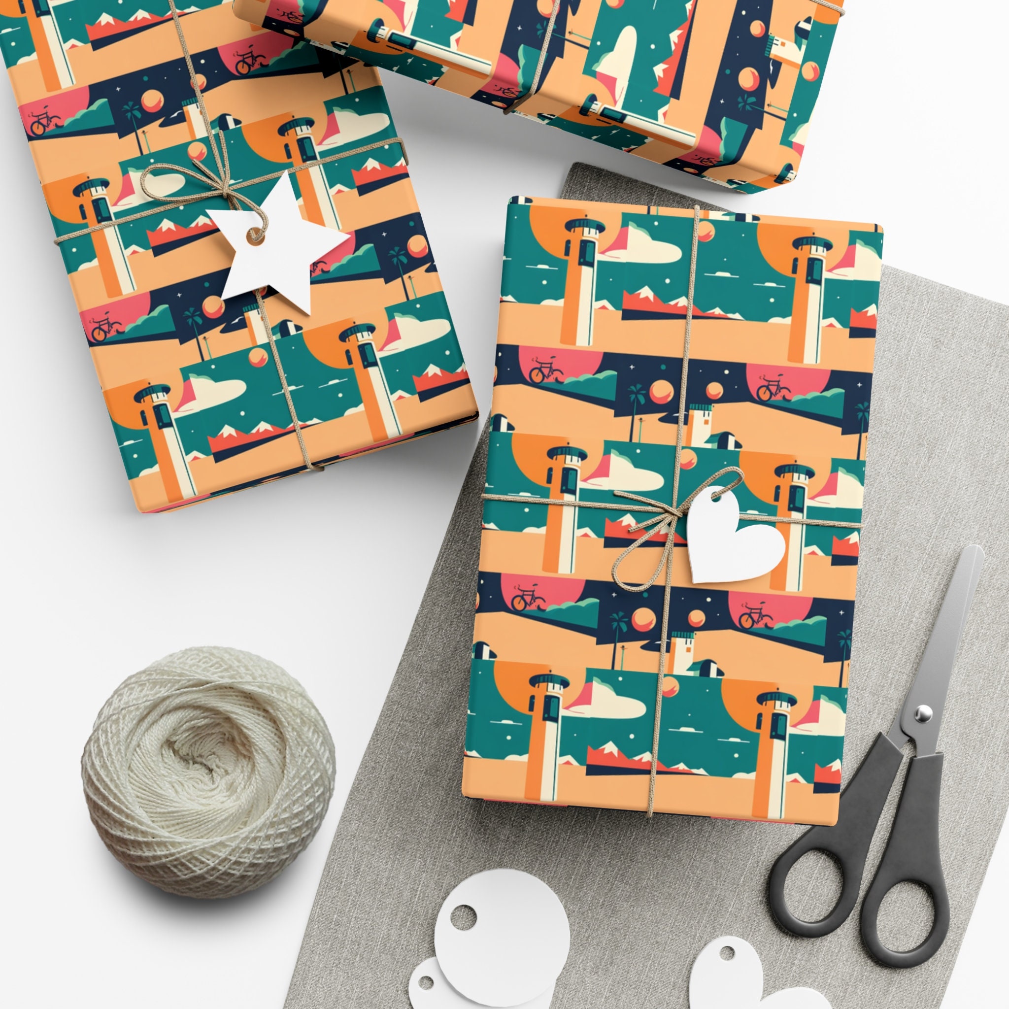 Vintage Gift Wrapping Paper Etsy
