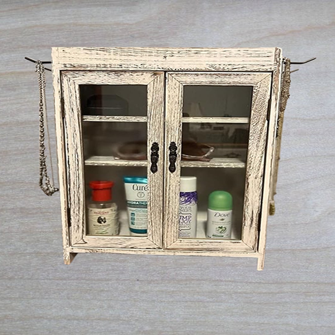 Design Wooden Countertop Storage Adjustable Shelves Etsy