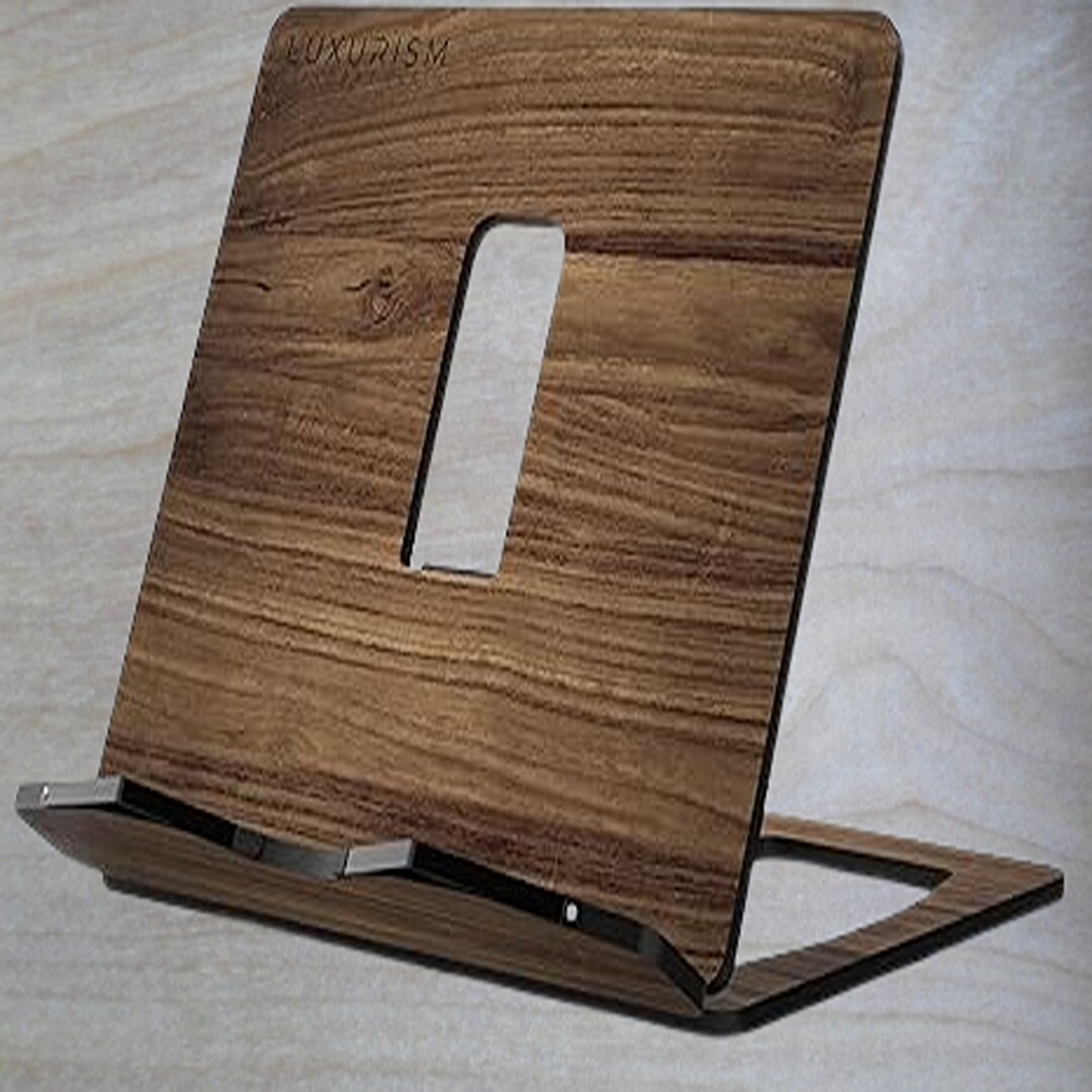 Adjustable Wooden Book Stand Large Lip for Big Books 8 Height Etsy