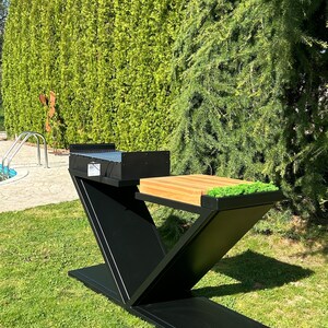 Gartengrill aus Eisen und Holz VIP Bild 3