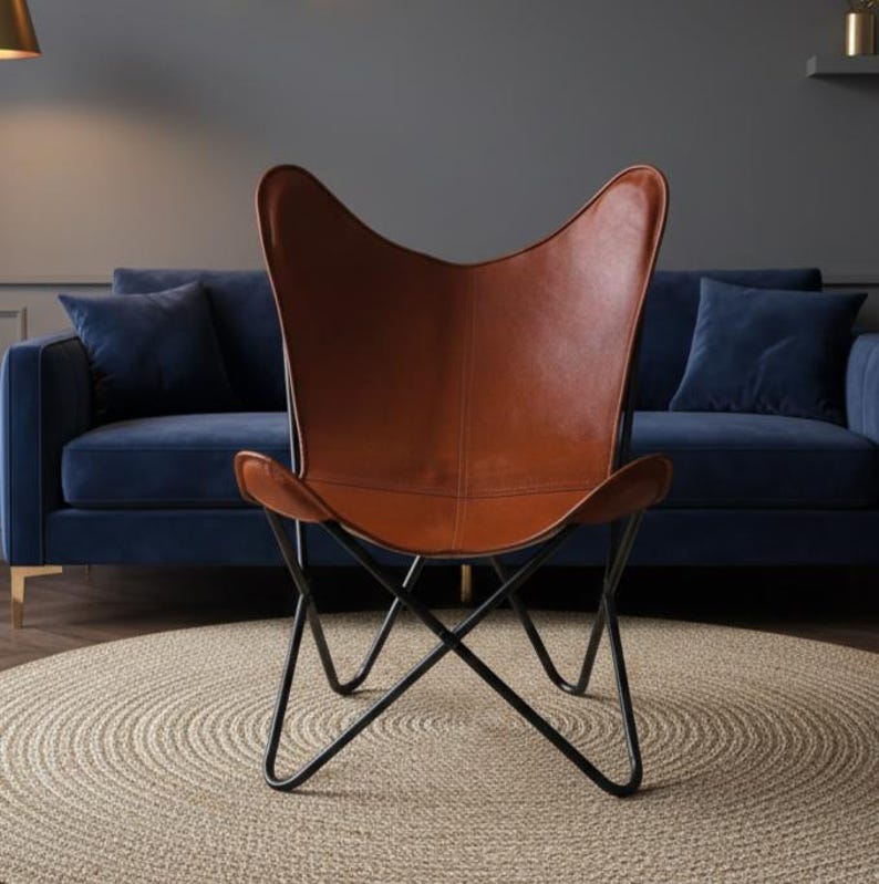 butterfly chair, mid century chair, leather chair, accent chair, bkf chair, sling chair, leather accent chair, living room chair, lounge chair, boho chair, luxury chair, modern accent chair, reading chair