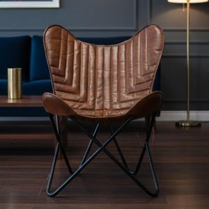 butterfly chair, mid century chair, leather chair, accent chair, bkf chair, sling chair, leather accent chair, living room chair, lounge chair, boho chair, luxury chair, modern accent chair, reading chair