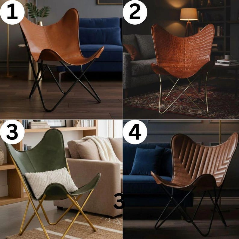 butterfly chair, mid century chair, leather chair, accent chair, bkf chair, sling chair, leather accent chair, living room chair, lounge chair, boho chair, luxury chair, modern accent chair, reading chair