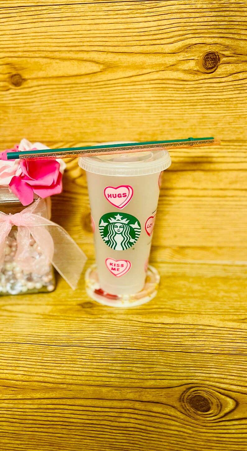Valentines Day Starbucks Cold Cup Etsy