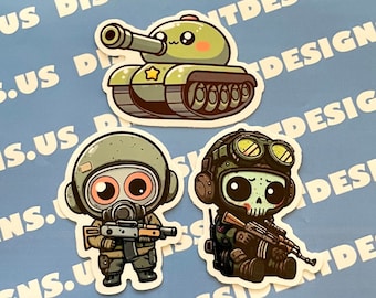 Chibi &quot;STALKER&quot; Set (3 Stickers)